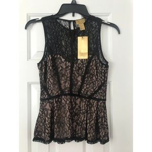 Super cute black lace sleeveless top